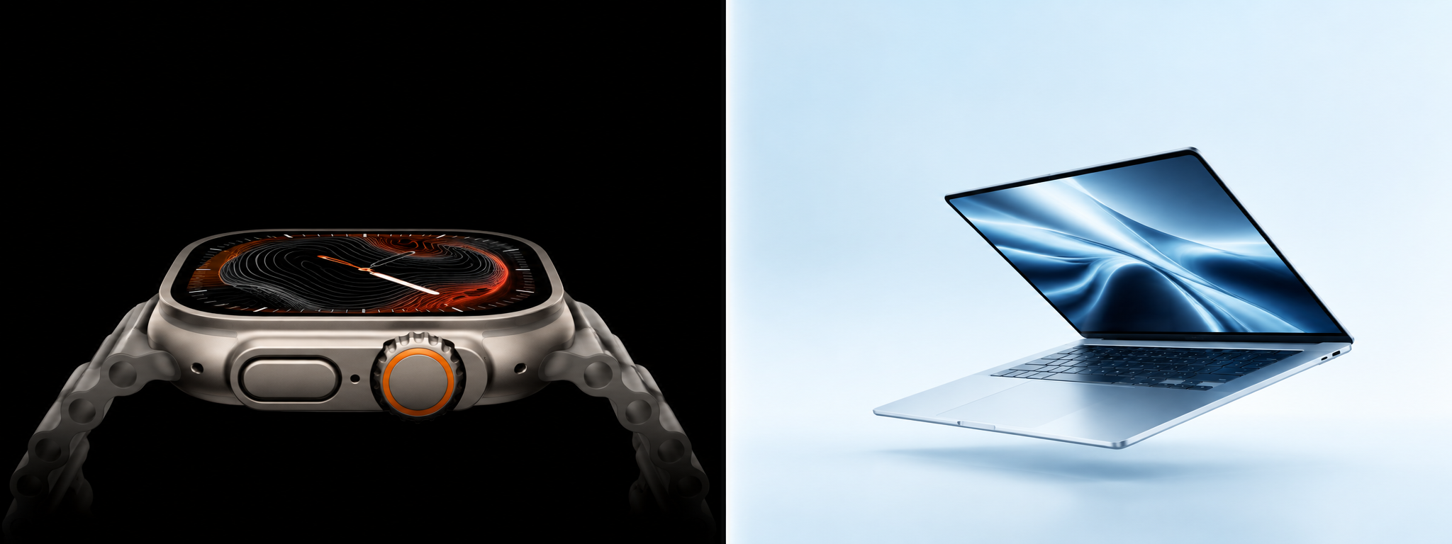 Adventure, refined. Shop watches. Light work. Big capability. Shop laptops.